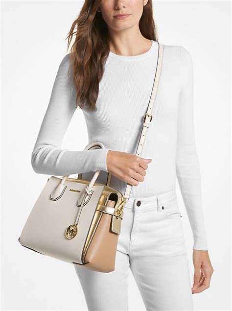 in michael michael kors mercer medium|Michael Kors mercer belted satchel.